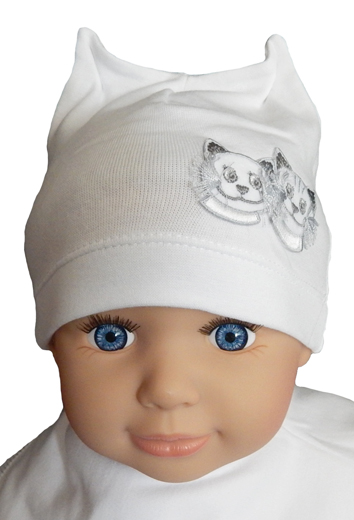 Čiapka Cr-Cz036 Cica white biela 34 36 38 40 42 7516