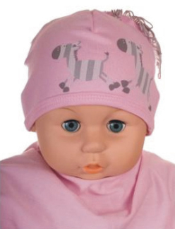 Čiapka Cr-Cz063 Zebra pink ružová 34 36 38 40 42 7522