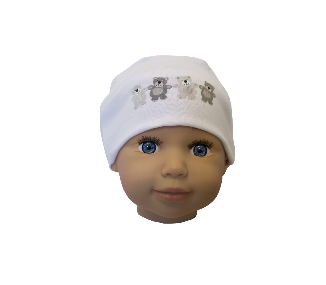 Čiapka Cr-Cz088 Štyria mackovia white biela 34 36 38 40 42 7523