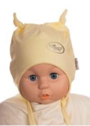 Čiapka WJ-Cz143 viazanie Uzlíky yellow žltá 38 40 42 44 46 7682