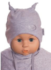 Čiapka WJ-Cz143 viazanie Uzlíky grey šedá 38 40 42 44 46 7683