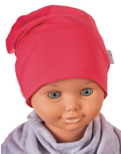 Čiapka WJ-Cz523 Smurf red čevená 48 50 52 54 56 7701