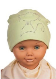 Čiapka WJ-Cz522 Mačička mint zelená 50 52 54 7710