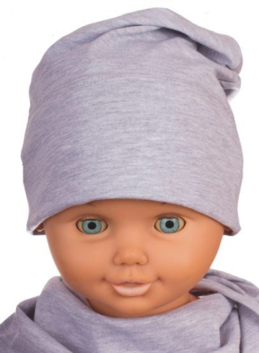 Čiapka WJ-Cz521 Smerf grey šedá 50 52 54 7712