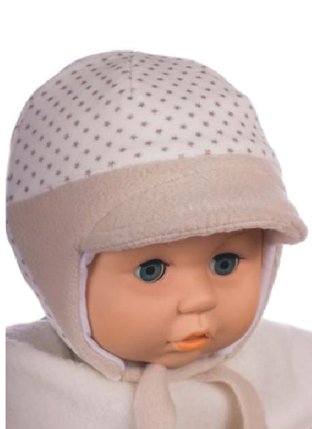 Čiapka Z-Cz049 viazanie Bodky beige béžová 36 38 40 42 44 46 7779