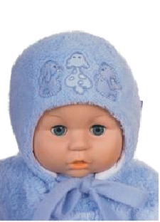 Čiapka Z-Cz019 viazanie Zvieratka blue modrá 36 38 40 42 44 46 7784