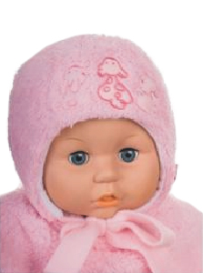 Čiapka Z-Cz019 viazanie Zvieratka pink ružová 36 38 40 42 44 46 7785