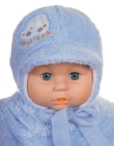 Čiapka Z-Cz018 viazanie Samko blue svetlomodrá 36 38 40 42 44 46 7788