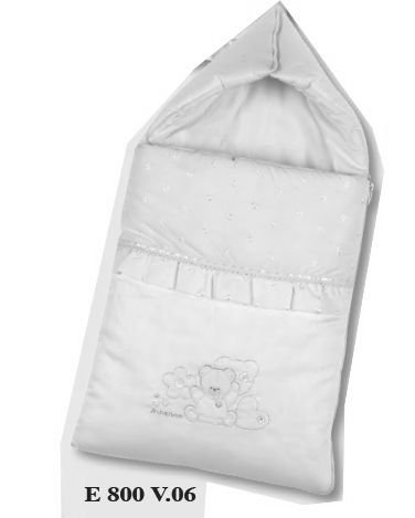 E800 v 06 multifunkčný vak white biela výšivka 78