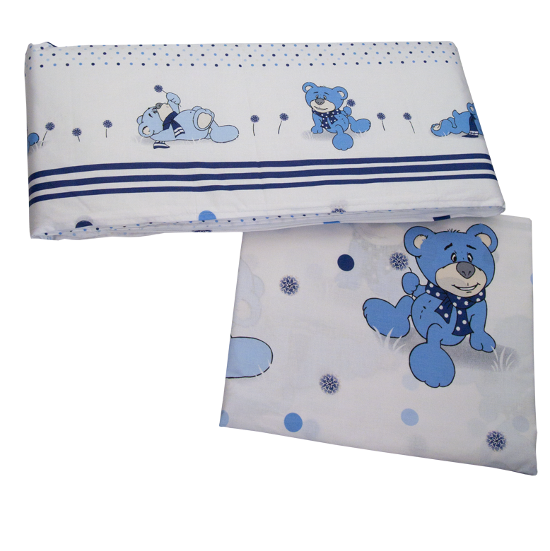 PS 3D 90x130 40x60 180x30 BA potlač grey šedá modrá K macko pupa 7817