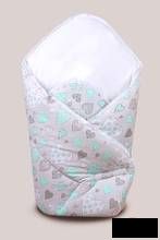 PS 1+1 100x135 40x60 BA potlač grey šed green zelen K srdiečko 8423