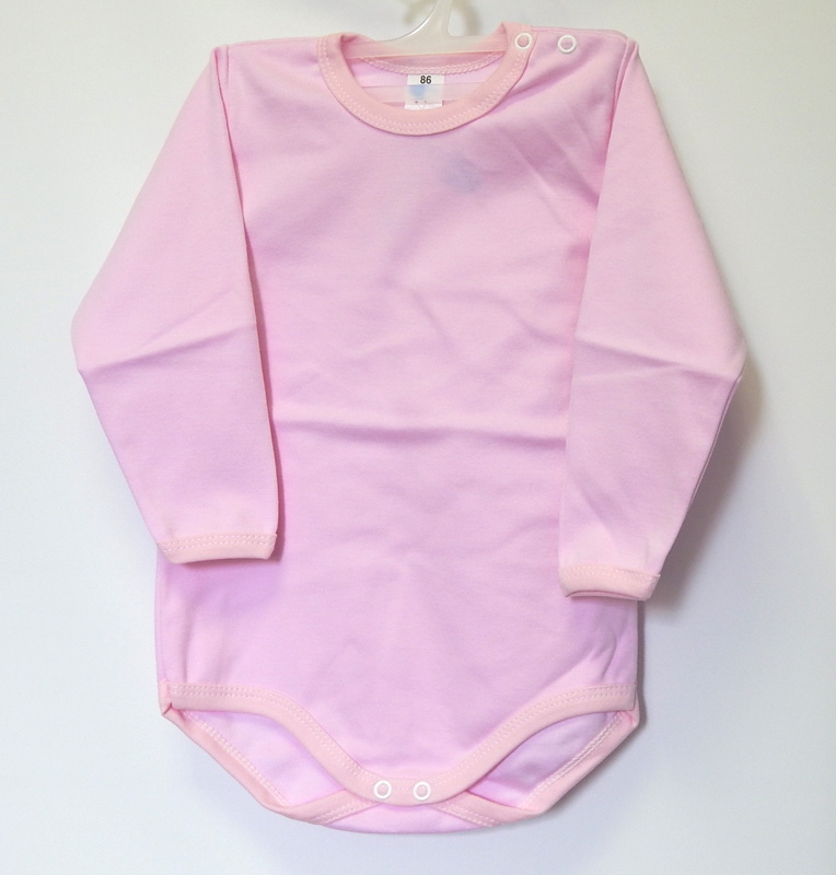 Body dlhý rukáv HX jednofarebné pink ružová 104 7870