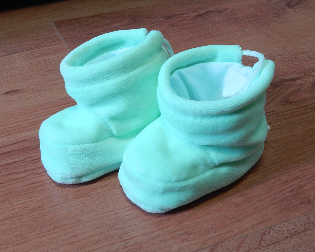 Topánky zamatové B1M nasúvačky green zelená 7895