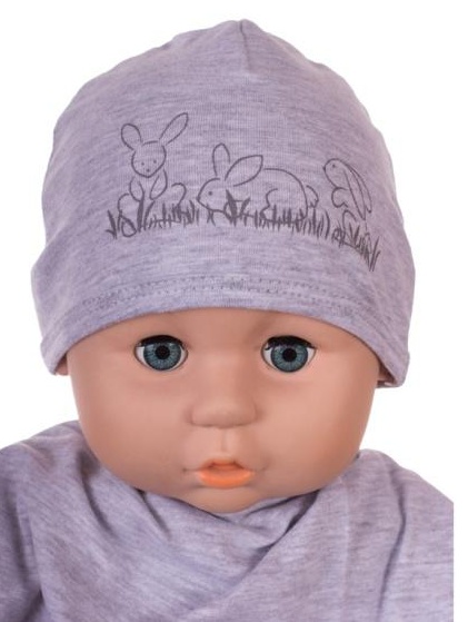 Čiapka Cr-Cz053 Kreslená grey šedá 34 36 38 40 42 790