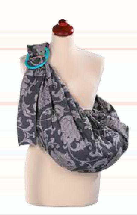 Šatka HUG ME na nosenie od 3,5 do 13kg N16 grey šedá 7922