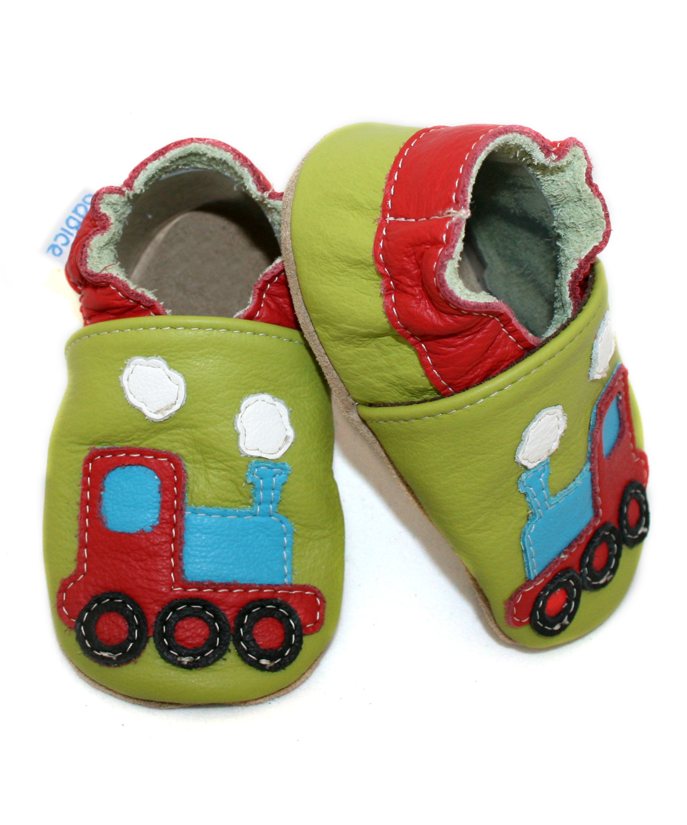 Capačky BA 023 kožené Vláčik green zelená 18/19  6-12 mes. 8078