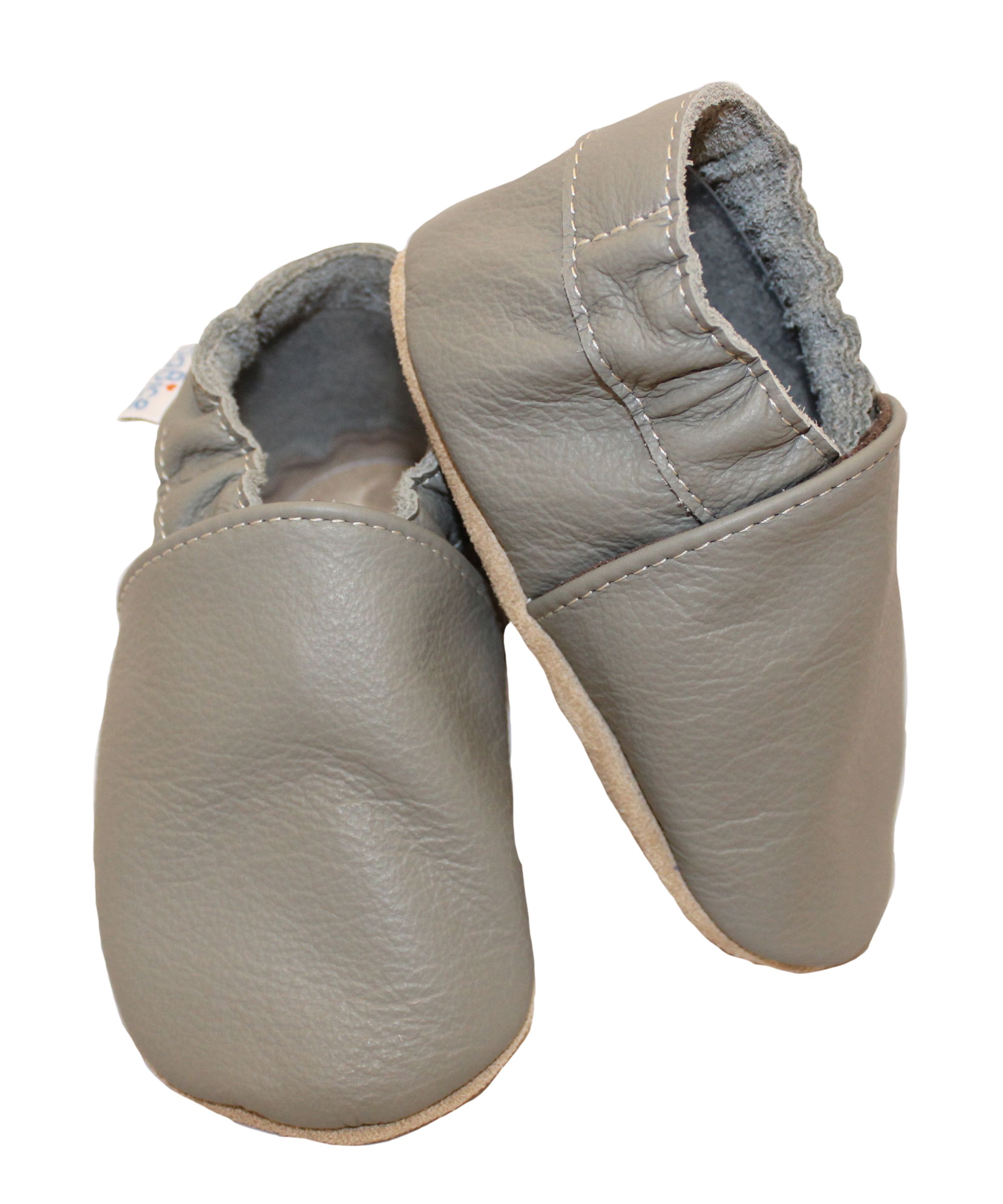 Capačky BA 088 kožené soft hladké grey šedá 20/21 12-18 mes. 8100