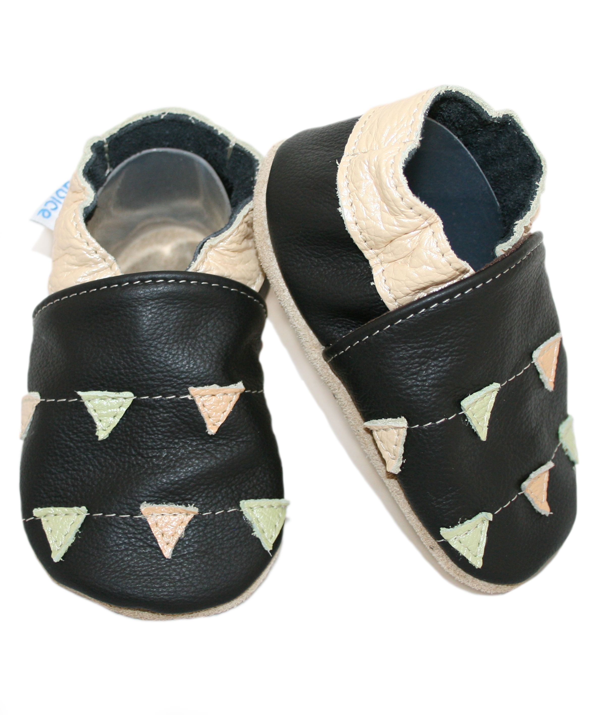 Capačky BE 014 kožené Triangolo black čierna 20/21 12-18 mes 8116