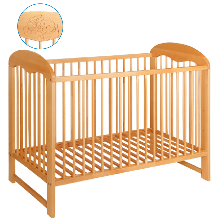 Oscar beby bed postieľka white biela má vyberateľné tyčky 8224