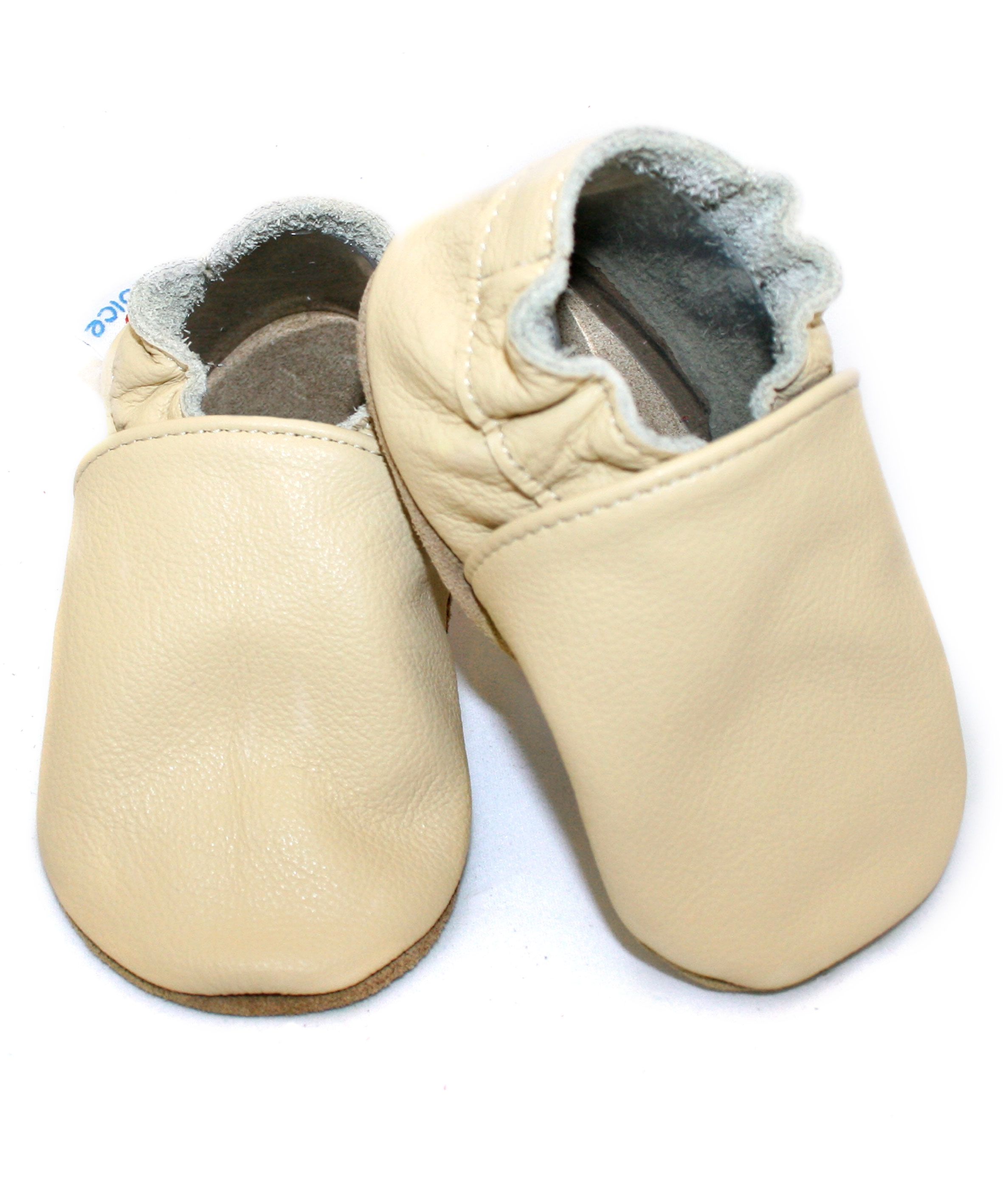 Capačky BA 002 kožené soft hladké ivory béžová 16-17  0-6 mes. 8315