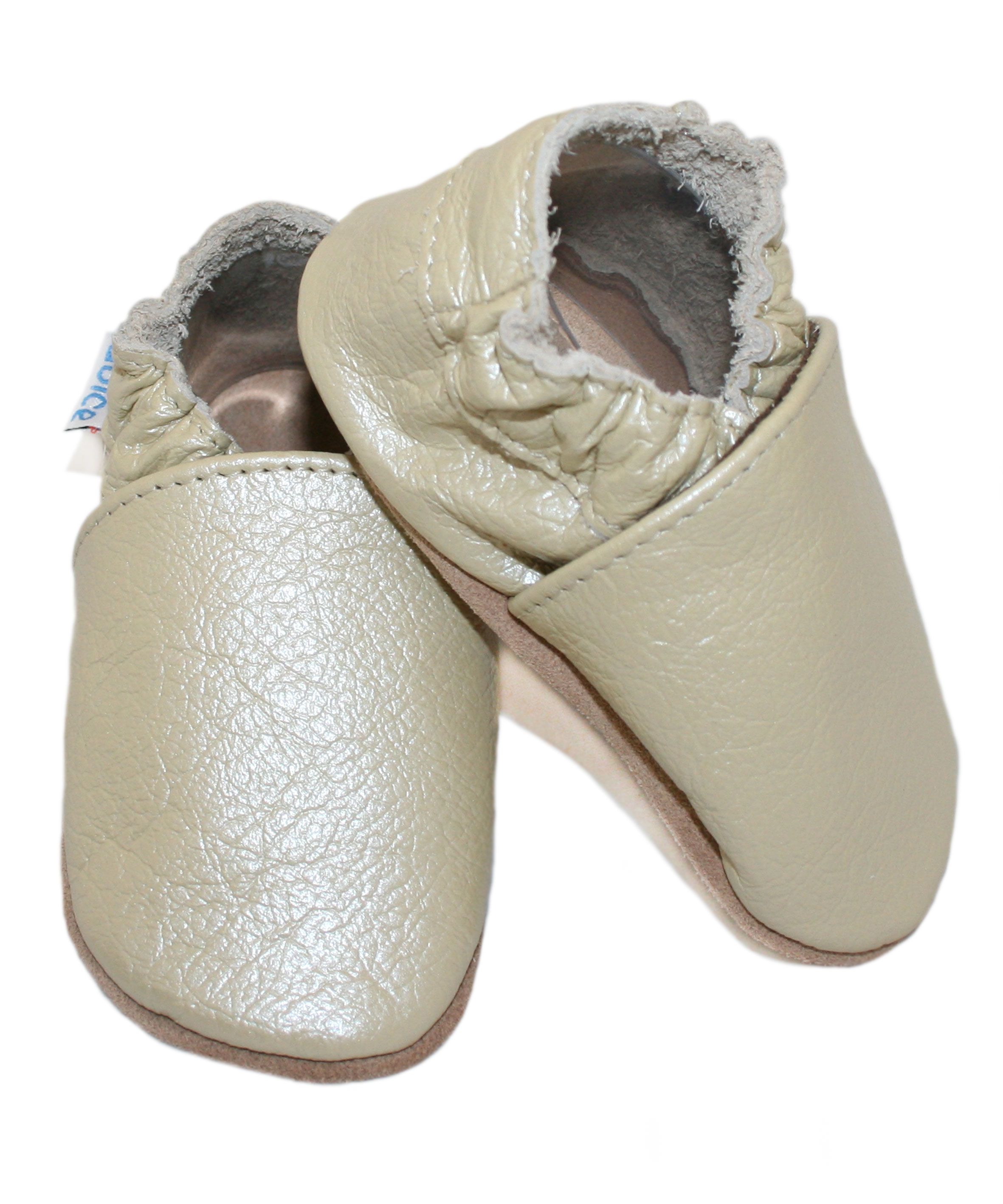 Capačky BE 018 kožené soft hladká green zelená 22/23 18-24 mes 8362