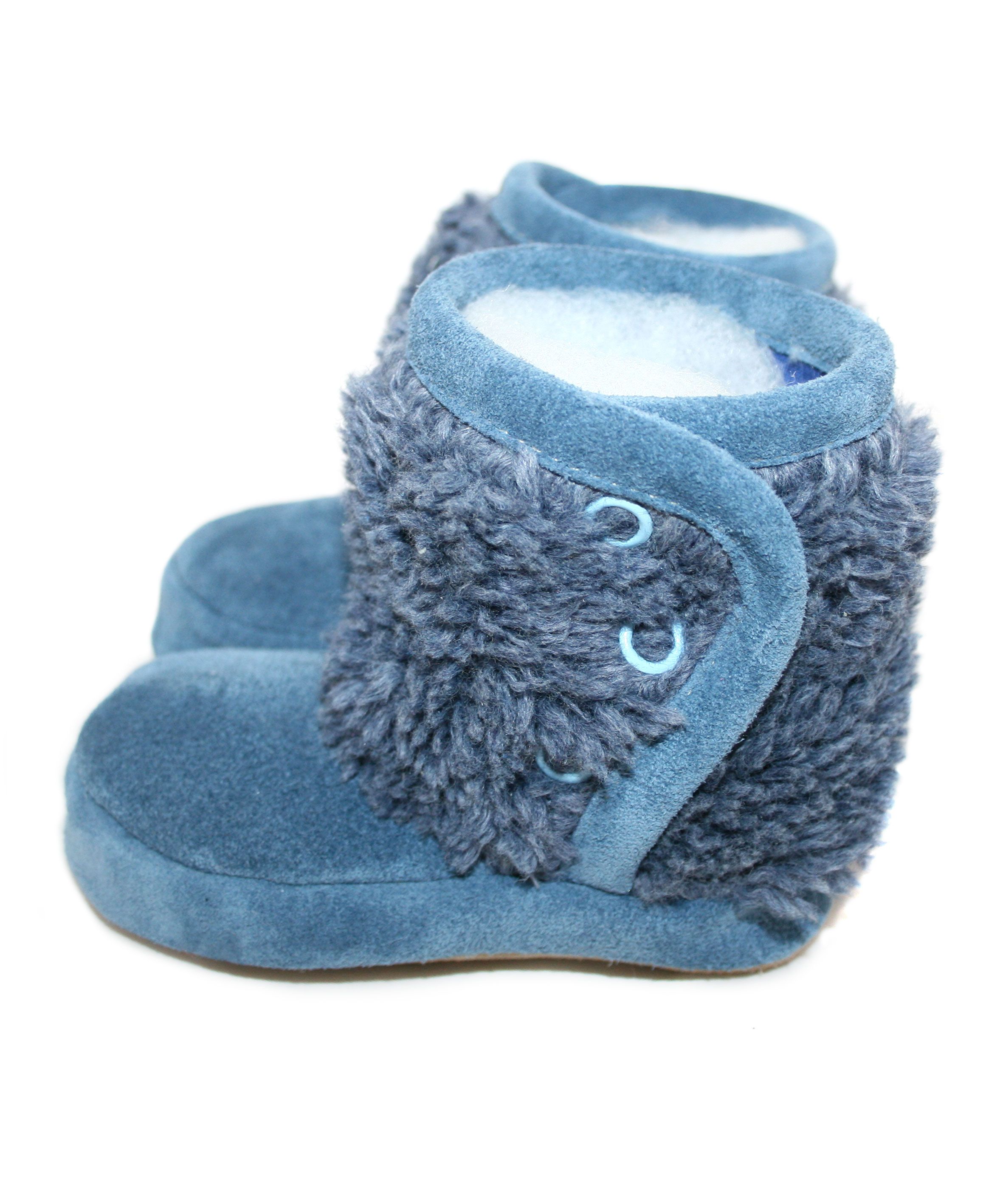 Capačky BW 005 kožené mikroplyš blue modrá 18/19 6-12 mes 8374