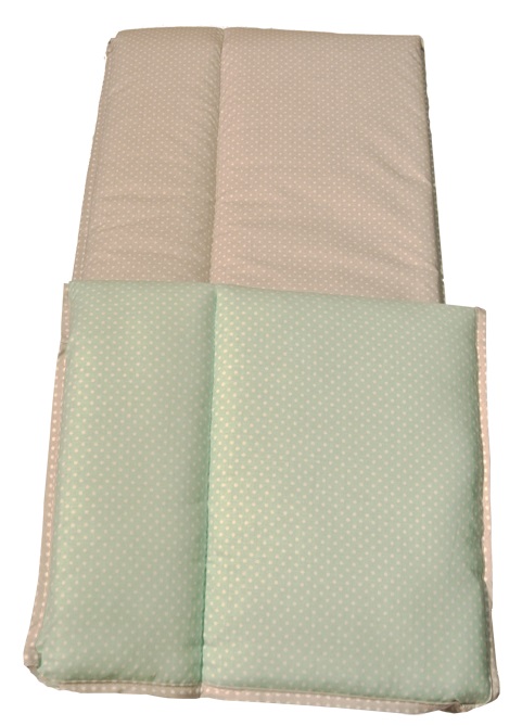 Zavinovačka hladká 80x80 potlač grey šedá K bodky 8425