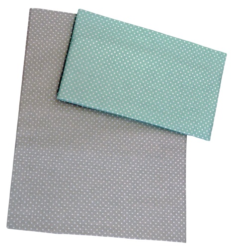 PS 1+1 100x135 40x60 BA potlač grey šed green zelen K bodky 8442