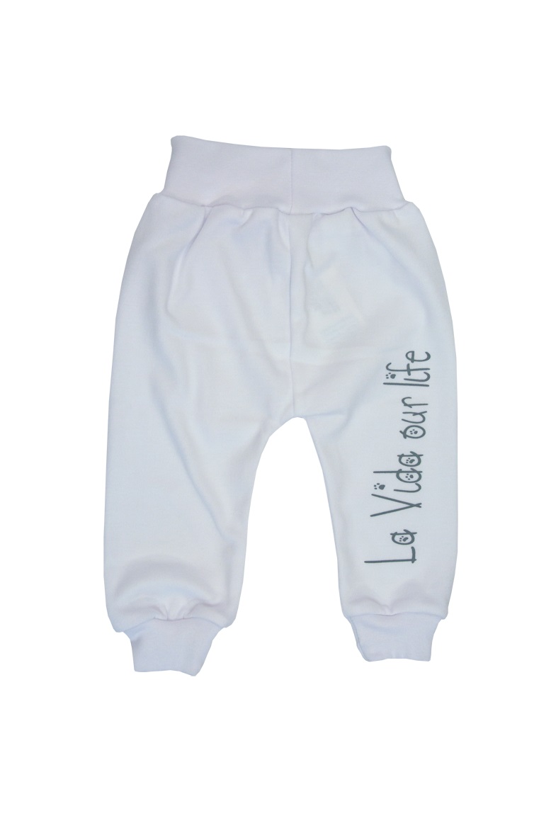 Tepláčiky bavlna white biela La Vida our life 56 8497