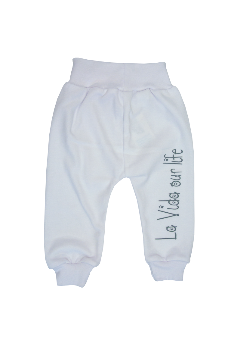 Tepláčiky bavlna white biela 74 9021