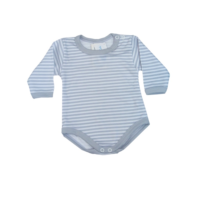 Body dlhý rukáv HX pásik grey šedá 80 8505