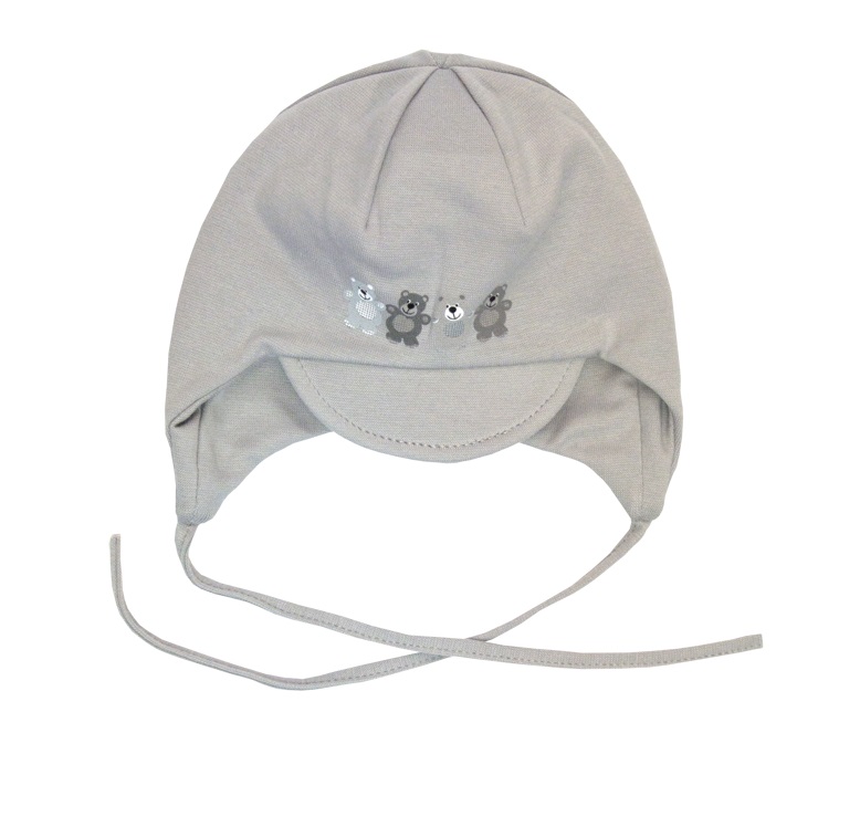 Čiapka WJ-Cz161 viazanie Macko grey šedá 36 38 40 42 44 8540