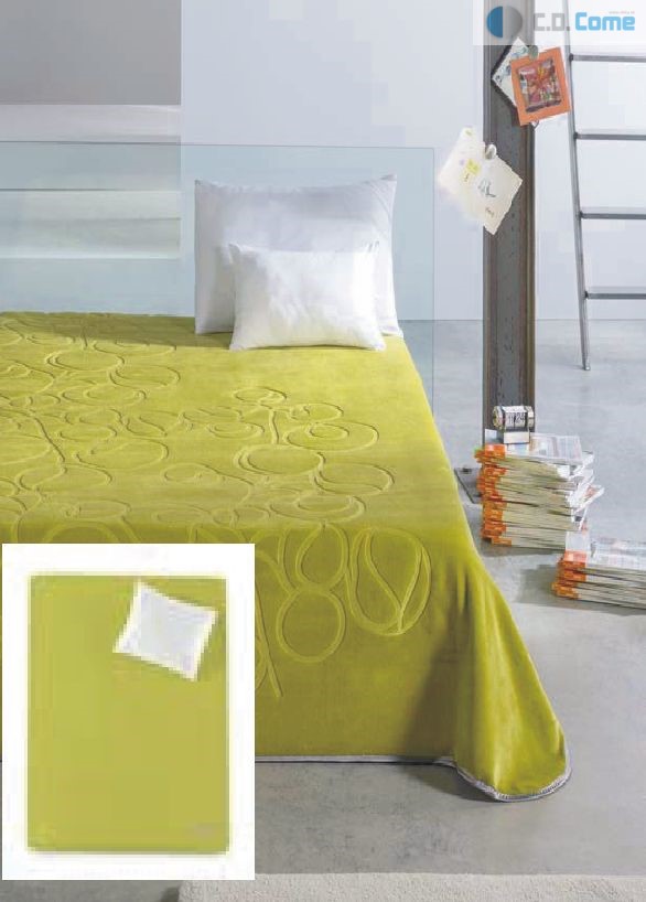 9650 nudos 220x240 37 Green zelená deka 878