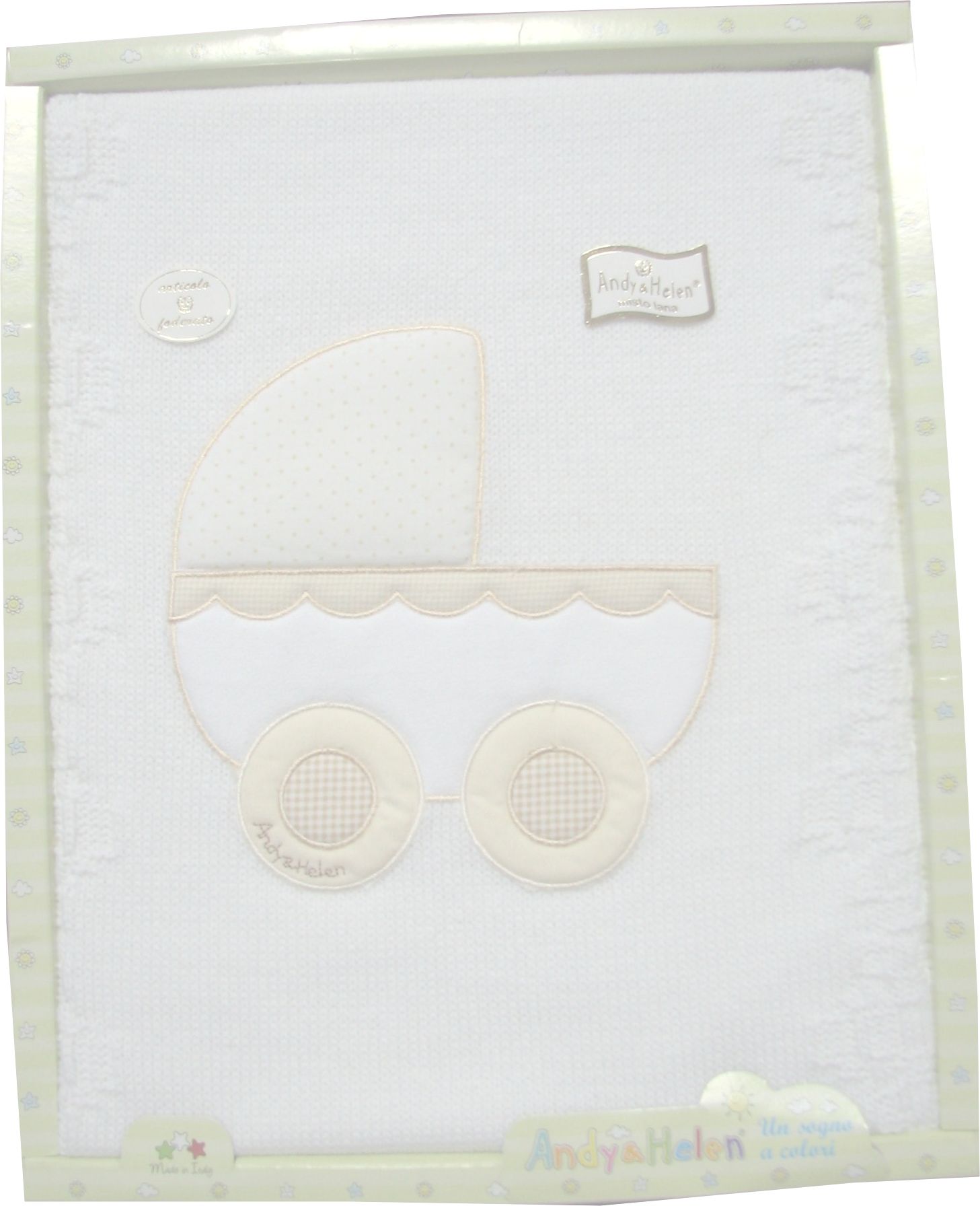 561 80x70 white biela pletená deka 88