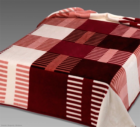 259 220x240 burgundy bordová deka 8842