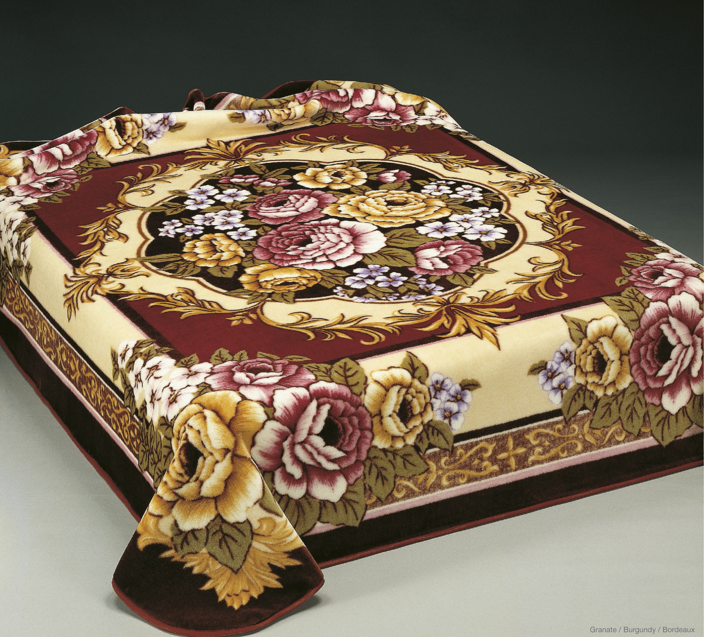 126 220x240 burgundy bordová deka 8956