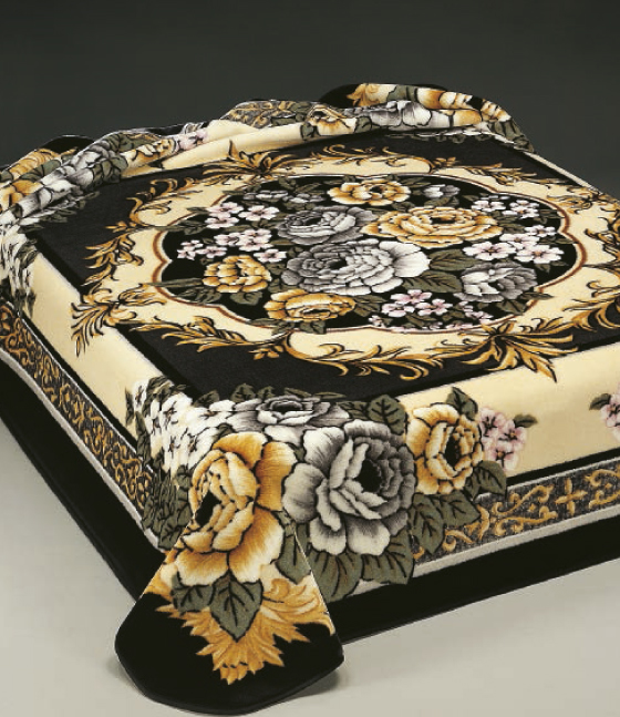 126 160x220 black čierna deka 8957