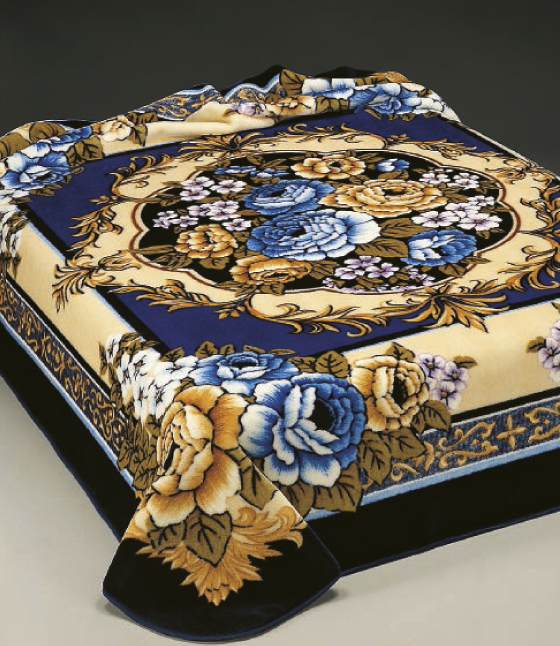 126 160x220 blue modrá deka 8962