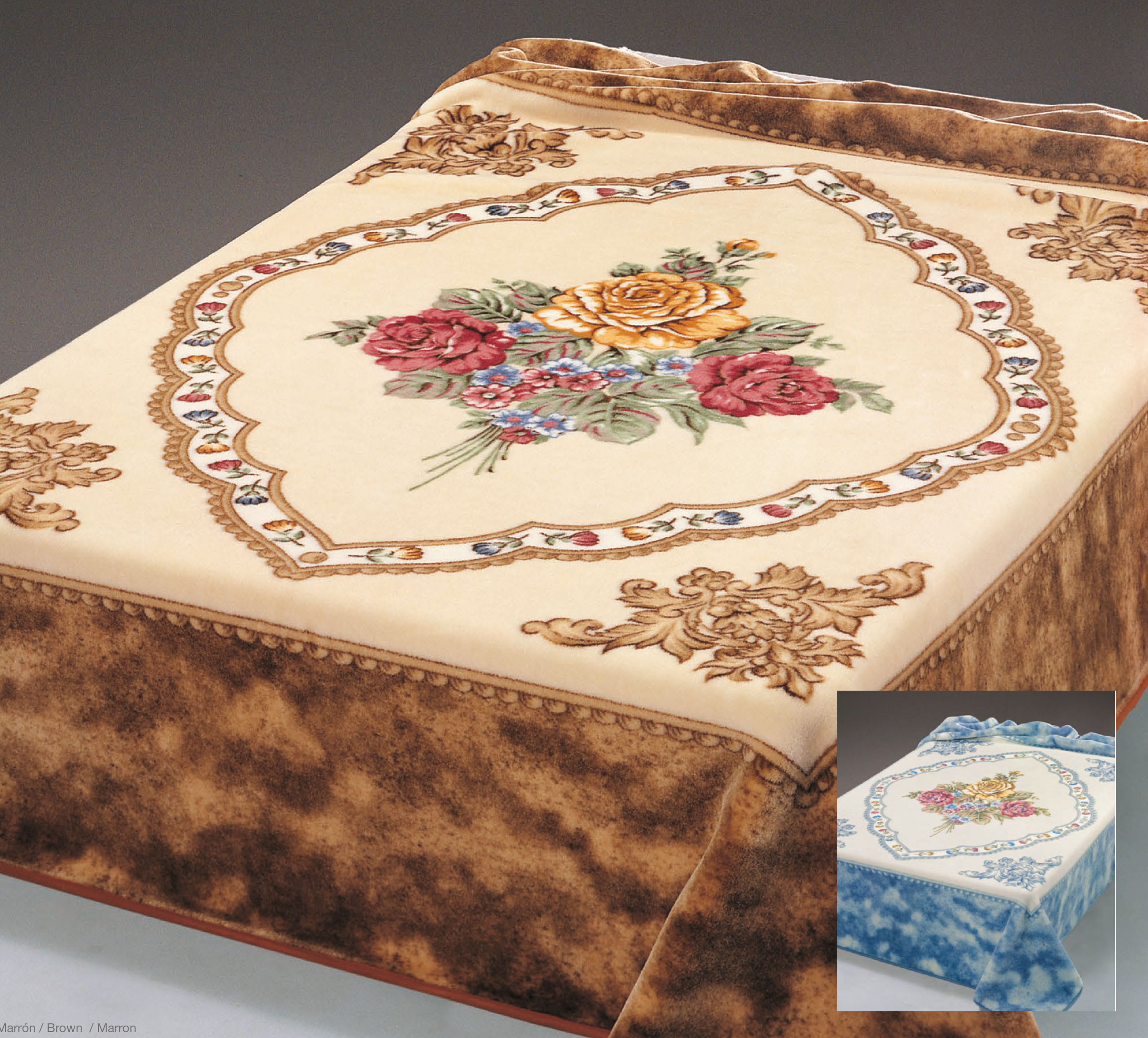 125 160x220 blue modrá deka 8966