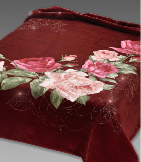 5258 220x240 burgundy bordová deka 8983