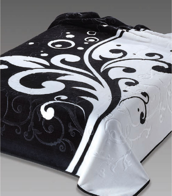 5226 220x240 black čierna deka 8989