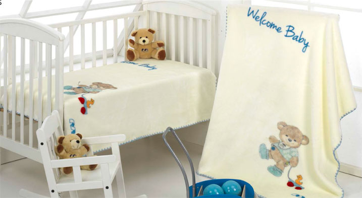 B52 kidz 110x140 05 blue modrá deka 9065