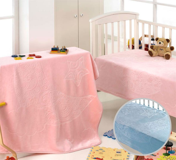 B13 dolcce 80x110 05 blue modrá deka 9076