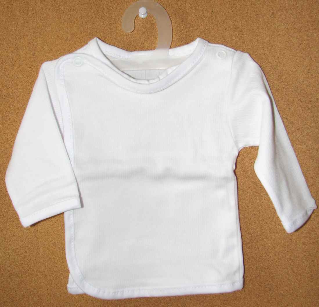 Košielka B vrúbková white biela 62 9106