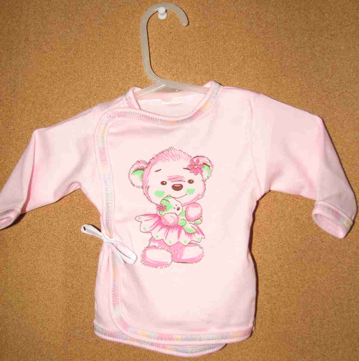 Košielka B potlač pink ružová 62 9120