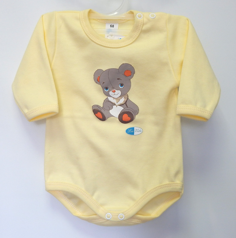 Body dlhý rukáv HX potlač yellow žltá 56 9130