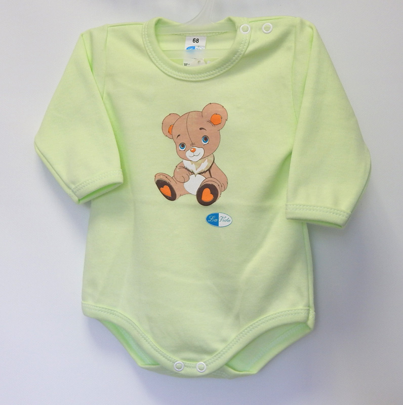 Body dlhý rukáv HX potlač green zelená 74 4185