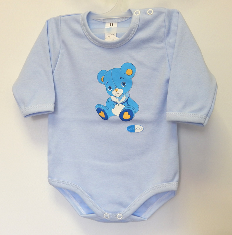 Body dlhý rukáv HX potlač blue modrá 80 4925