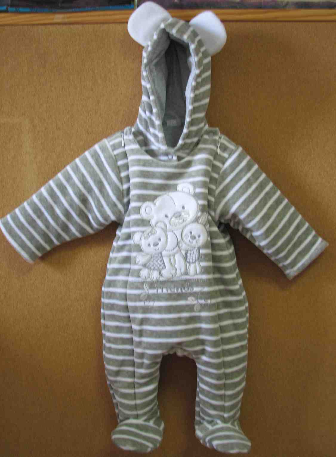 Overal zimný MG thermo šedý pásik 74 2584