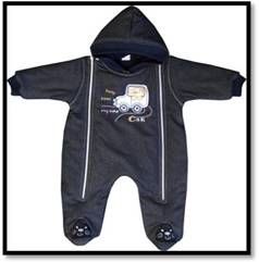 Overal zimný MG thermo blue modrá Jeans 74 2226